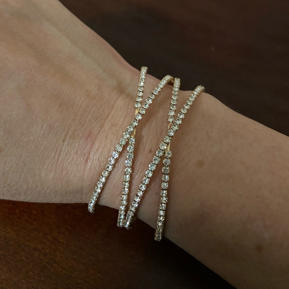 Formal gold tone bracelet